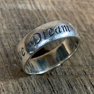 925 Sterling Silver “Love Dream Believe” Ring